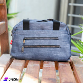 Sports Shoulder and Handbag Two Main Layers Light Gray Color