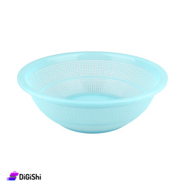 Shahd Plast Round Plastic Strainer Blue Color