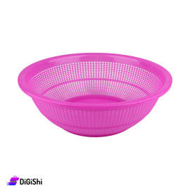 Shahd Plast Round Plastic Strainer Fuchsia Color