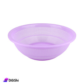 Shahd Plast Round Plastic Strainer Medium Purple Color