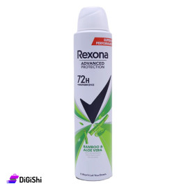 ديودوران نسائي Rexona بخلاصة البامبو والألوفيرا فعالية لمدة 72ساعة بسعة200مل