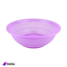 Shahd Plast Round Plastic Strainer Light Violet Color