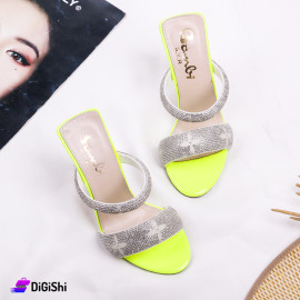 Women's High Heels With Strass - Neon