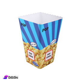 Shahd Plast Plastic Blue and Navy Square Pop Corn Bowl Large Size