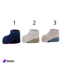 Pair of Colored Heel Babies Socks Middle Leg Tooty Brand