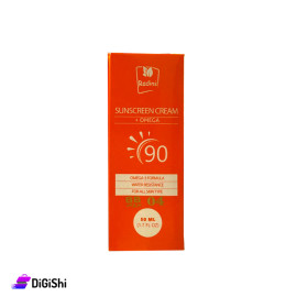 Bronze Sunscreen Cream from Radins Supported by Omega and Argan with a Capacity of 50 ml and SPF 90.