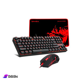 Keyboard and Mouse Set with Mousepad K552-BA-2 Model REDRAGON Brand