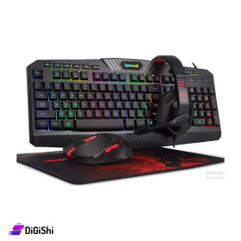 Keyboard and Mouse Set with Mousepad and Headphones S101 Model REDRAGON Brand