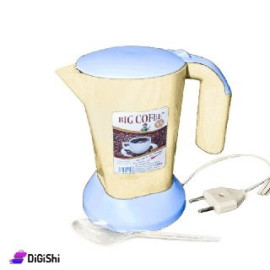 إبريق تسخين بلاستيكي ماركة LG TN BIG COFFE لون أزرق وسكري