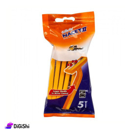 Razors 5Pcs Set for Men Gillette Brand NACET II Model
