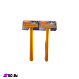 Razors 2Pcs Set for Men Gillette Brand NACET II Model
