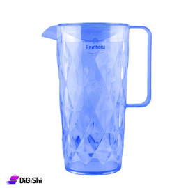 Rainbow Transparent Plastic Lozenge Jug 1905 Blue Color