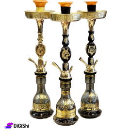 أركيلة كبيرة نحاس نقشة ذئب حفر ليزر