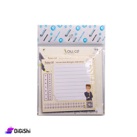 Notebook Businessman's Drawing and English Writing Offwhite colour
