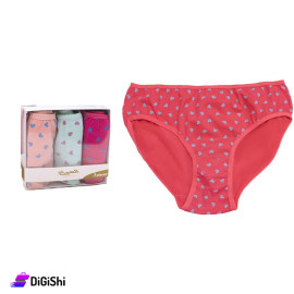 Offer of 3-Piece Cotton Women's Sleepwear Al Samah Brand with a Hearts Pattern
