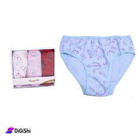 Offer of 3-Piece Cotton Women's Sleepwear Al Samah Brand with a Butterfly Pattern