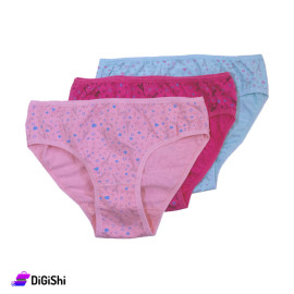 Offer of 3-Piece Cotton Women's Sleepwear Al Samah Brand with a Small Hearts Pattern