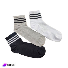 Solitaire Youth Cotton Socks 3 Pairs Set No.567/B