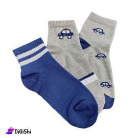 Alchin Boys Cotton Solitaire Socks 3 Pairs Set No.107/A from 2 to 6 Years
