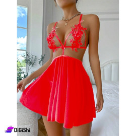 Sway Chiffon Lingerie Skirt Red
