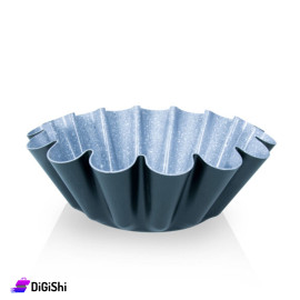 Aluminum Cake Pan Flower Shape 24cm Size Black Color DORSCH Brand