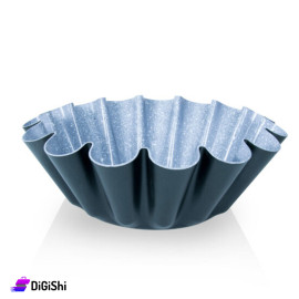 قالب كيك ألمنيوم شكل وردة لون أسود قياس 28سم ماركة DORSCH