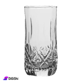 Luminarc model BRIGHTON Dozen of Tall Transparent Glass Drinking Cups 12 Pieces