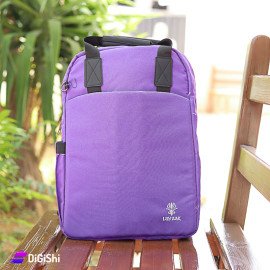Laptop Backpack Fabric Lined with Foam LILY ZAK Logo Purple
