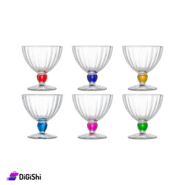 Luminarc 6-Piece Colorful Ice Cream Cup Set