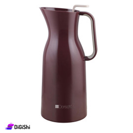 DORSCH Double Glass Thermos Coated with Plastic Capacity 1liter Red Color