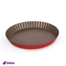 DORSCH Ceramic Coated Tart Pan Size 28 cm Red Color