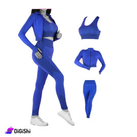 Solitaire 3 Piece Women's Sports Set Indigo