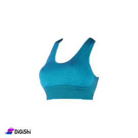 Solitaire Turquoise Sporty Bra with Lining