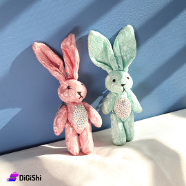 Rabbit Keychain Cotton and Lace Fabric Set2