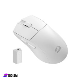 ماوس Gaming سلكية ولاسلكية لون أبيض ماركة REDRAGON موديل M916W-PRO-4K