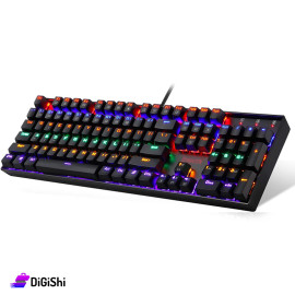 كيبورد سلكي مع إضاءة Gaming موديل K551 RGB-1 ماركة REDRAGON لون أسود
