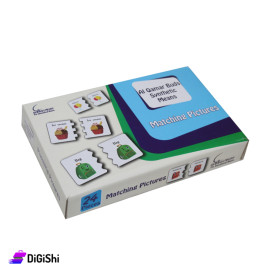 لعبة بازل خشبية تعليمية مطابقة الصور باللغة الأنكليزية من وسائل دار القمر التعليمية