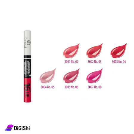 حمرة شفاه 16 ساعة Dermacol - درجات الزهر