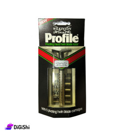 Manual Men's Razor with Five Double Blades WILKINSON SOWRD Brand FROFILE