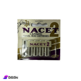 Razor Blade Refills for Men 5 Pcs Nacet Brand 2 Model