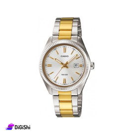 ساعة يد نسائية ماركة Casio موديل LTP-1302SG-7AVDF لون فضي وذهبي