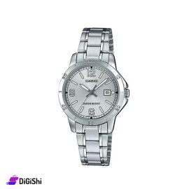 ساعة يد نسائية ماركة Casio موديل LTP-V004D-7B2UDF لون فضي