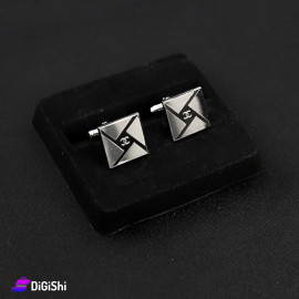 Silver Cufflinks with Round Shape and CHANEL Logo
