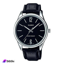 Casio Men's Leather Watch Model MTP-V005L-1BUDF Black Color
