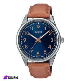 Casio Men's Leather Watch Model MTP-V005L-2B4UDF Brown Color
