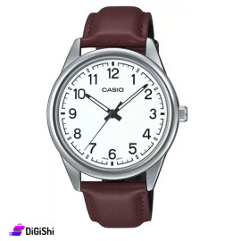 Casio Men's Leather Watch Model MTP-V005L-7B4UDF Brown Color