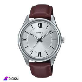 Casio Men's Leather Watch Model MTP-V005L-7B5UDF Brown Color