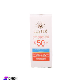 LUSTER Sunscreen Cream for Oily and Sensitive Skin with SPF 50