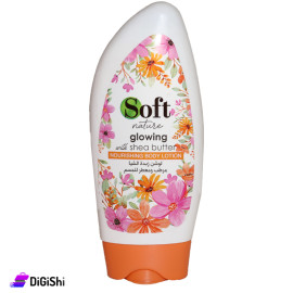 لوشن مرطب ومعطر للجسم ماركة Soft بخلاصة زبدة الشيا لون أورانج