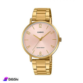 ساعة يد نسائية ماركة Casio موديل LTP-VT01G-4BUDF لون ذهبي